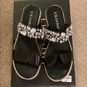 Shine Thru Rhinestone Festival Sandals